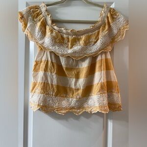 AMERICAN EAGLE EYELET BLOUSE